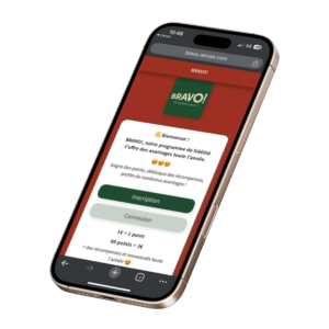 Smartphone displaying successful registration confirmation screen