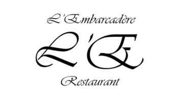 L'Embarcadère Restaurant logo in elegant script